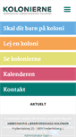 Mobile Screenshot of kolonierne.dk