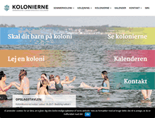 Tablet Screenshot of kolonierne.dk